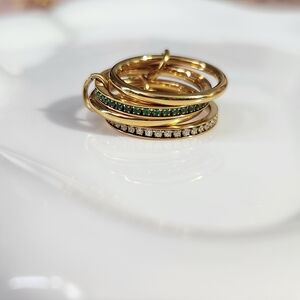 Set Of 4 Staibless Steel Bands Rings